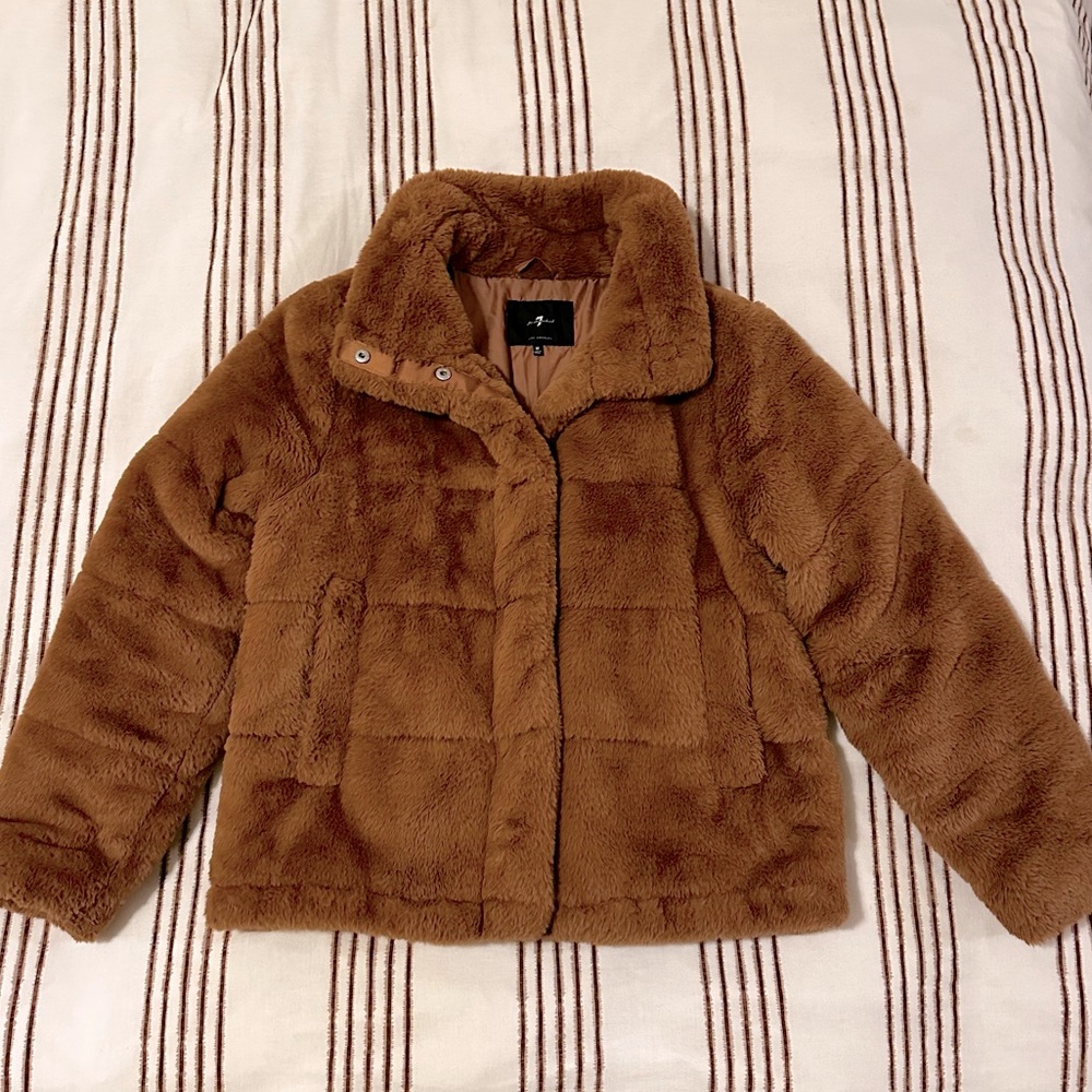 7 FOR ALL MANKIND FAUX FUR JACKET